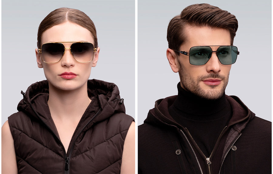 DITA Grand Emperor K Occhiali Da Sole Nero Opaco/oro Lenti Grigio – Unisex